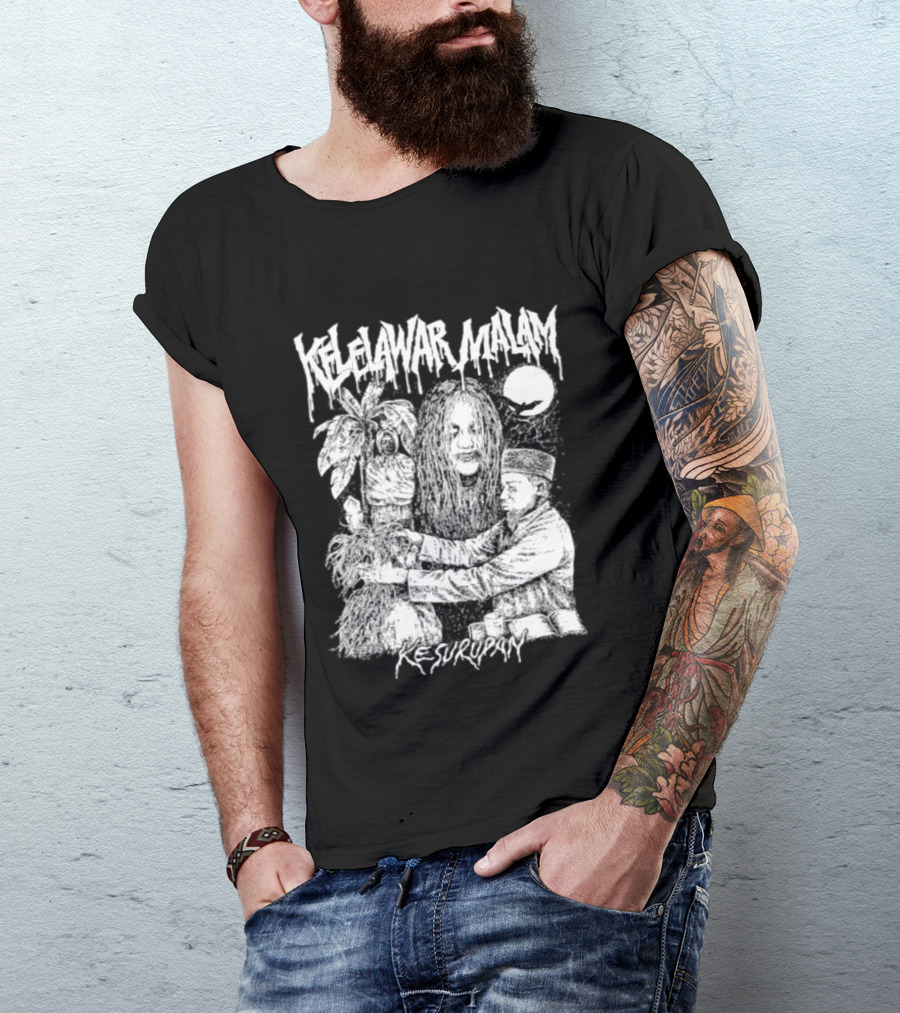 Kelelawar Malam Kesurupan Indonesian Metal Band T-Shirt
