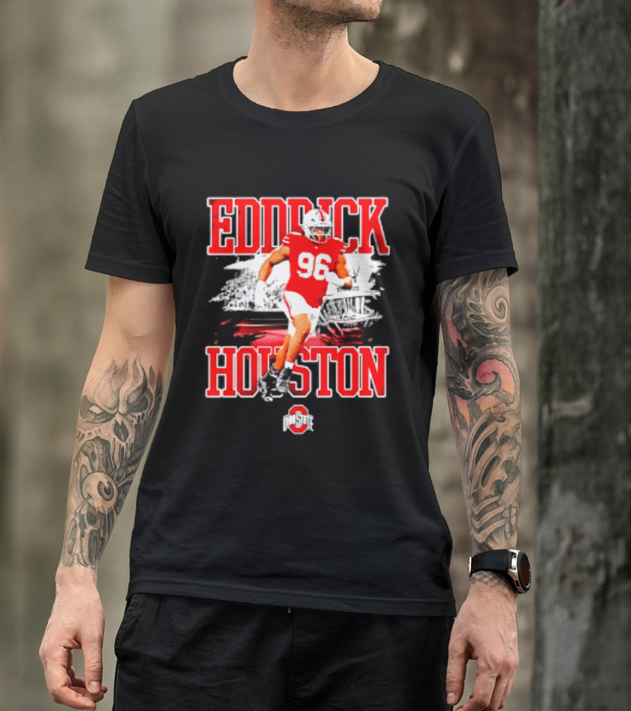 Eddrick Houston 96 Ohio State Buckeyes NCAA Football Player T-Shirt