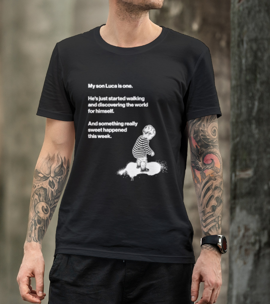 Luca Is One First Steps Adventure Exploring The World T-Shirt