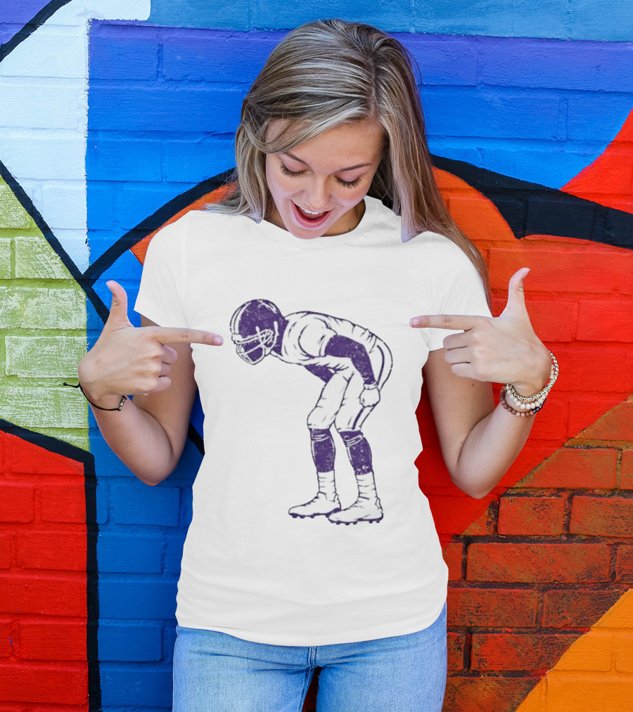 Warren Moon Minnesota Vikings Football Player Vintage Pose T-Shirt