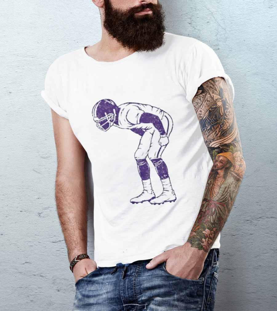 Warren Moon Minnesota Vikings Football Player Vintage Pose T-Shirt