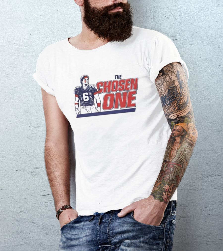 Chosen One Football Jersey Number 6 Athlete T-Shirt
