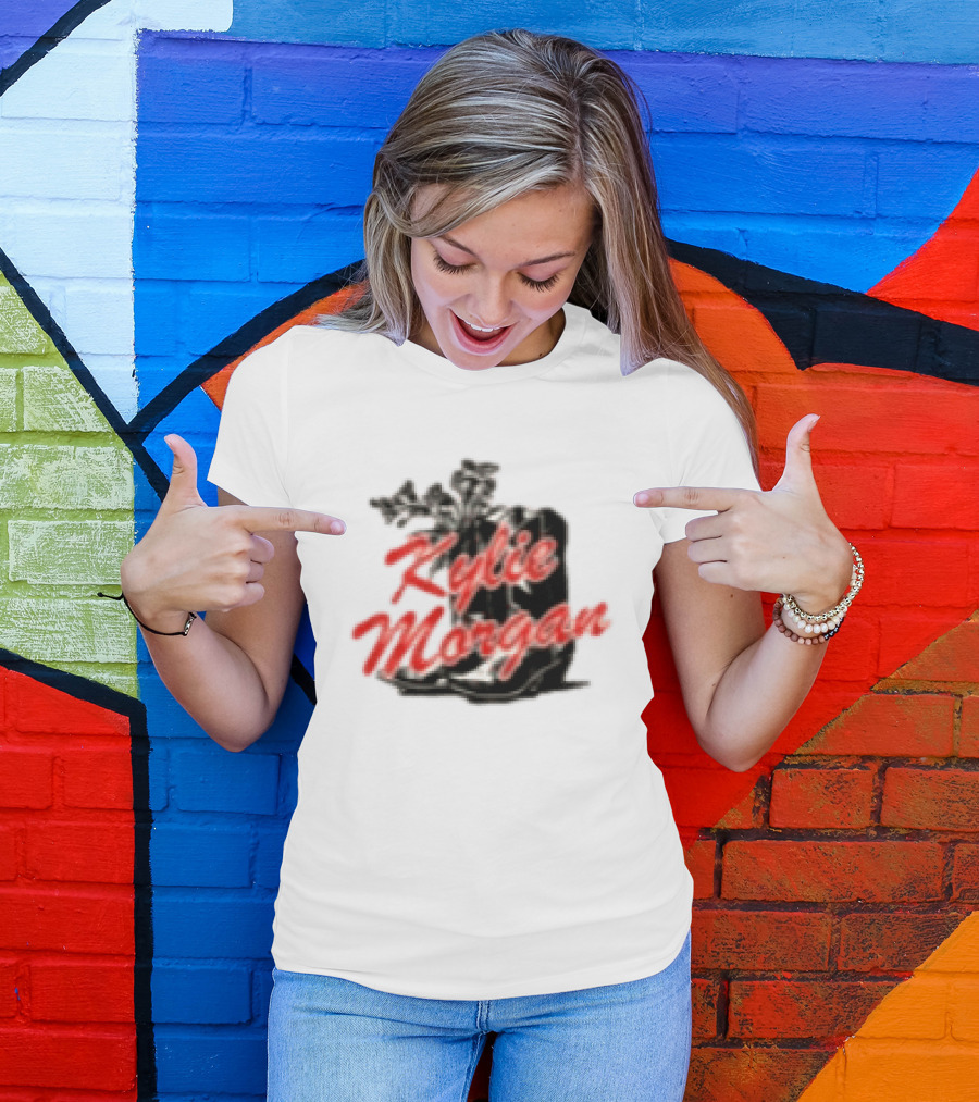 Kylie Morgan 1 800 Dump Him Boots Roses T-Shirt