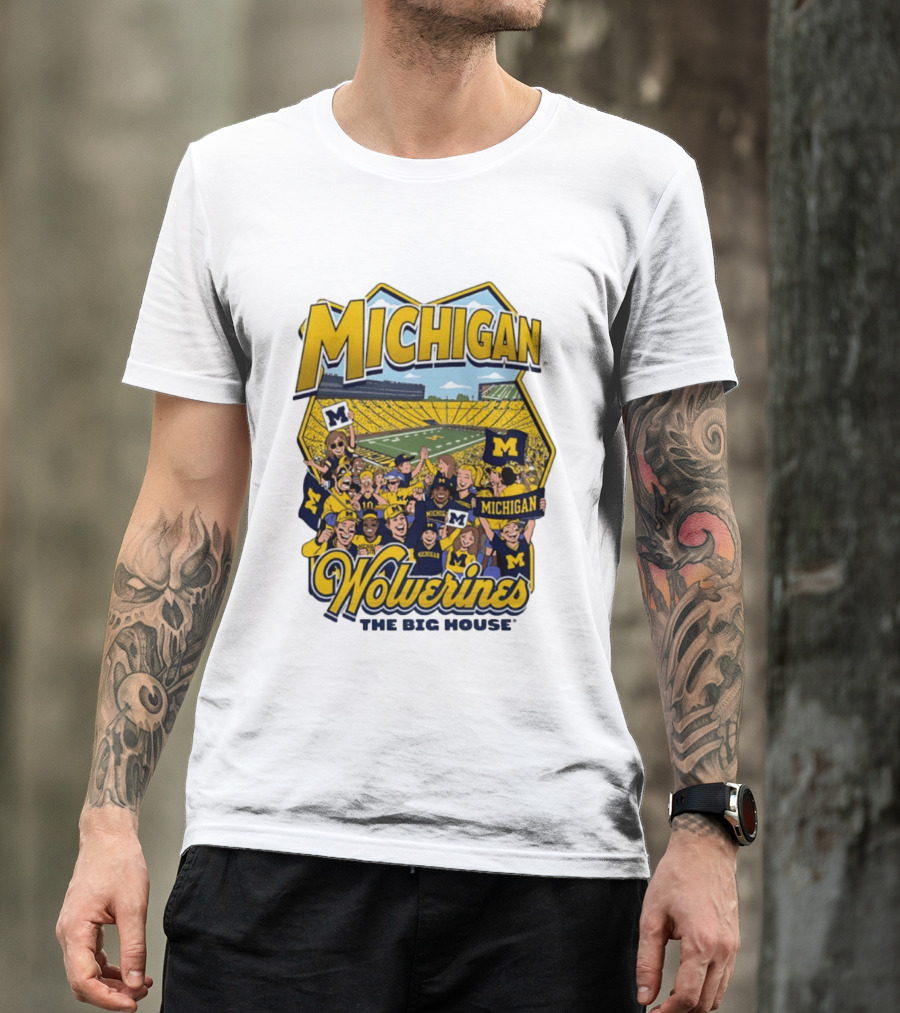 Michigan Wolverines The Big House 2026 Celebration Stadium Fans T-Shirt