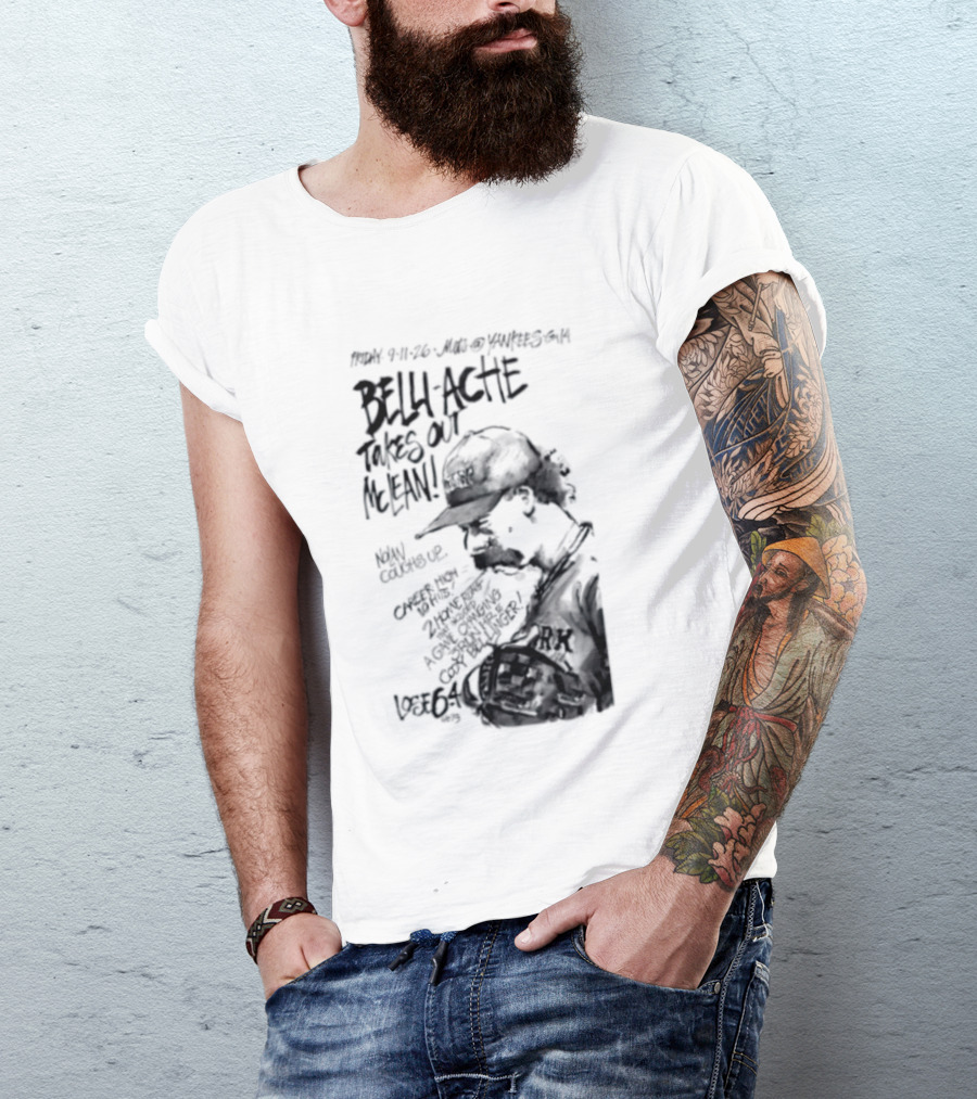 Belly Ache Takes Out McLean New York Mets Baseball T-Shirt