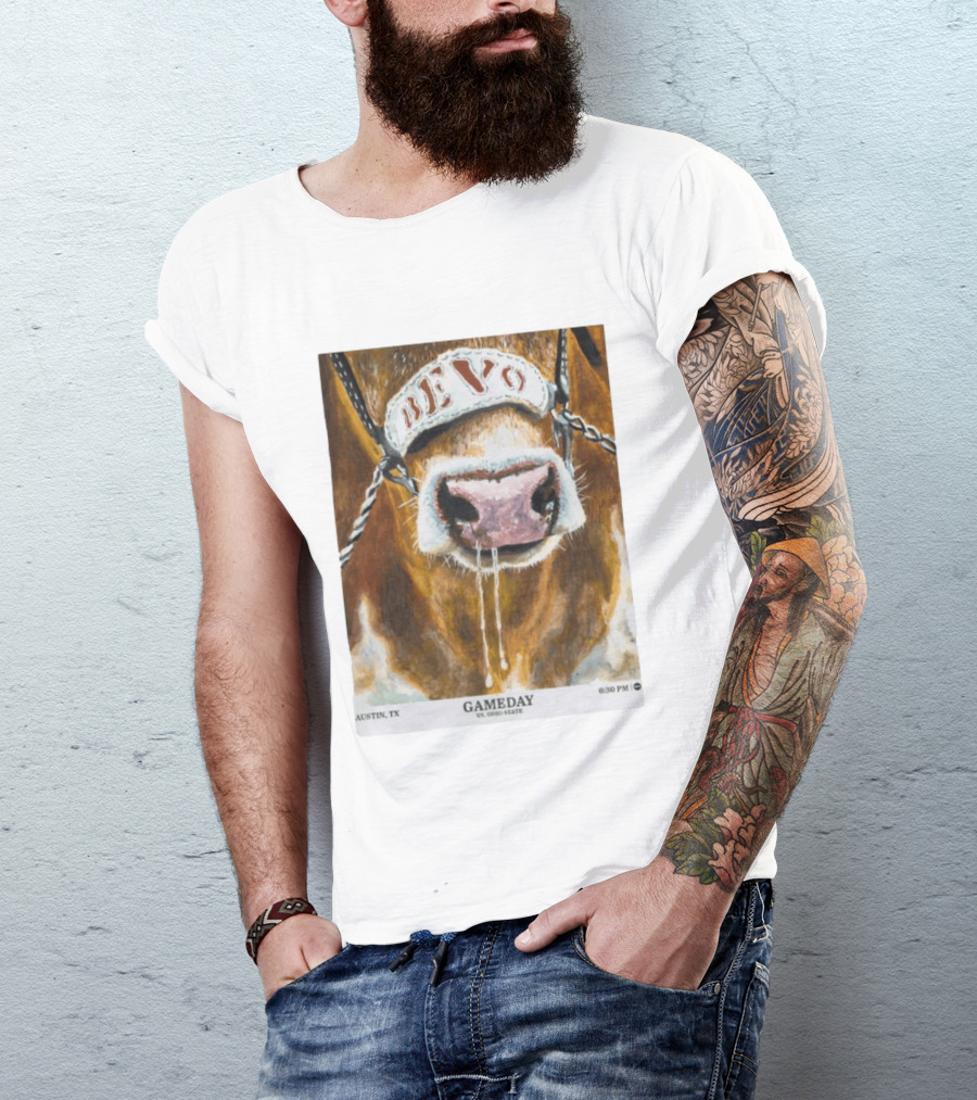 Texas Longhorns Bevo Vs Ohio State Austin TX Gameday 6:30 PM 2026 T-Shirt