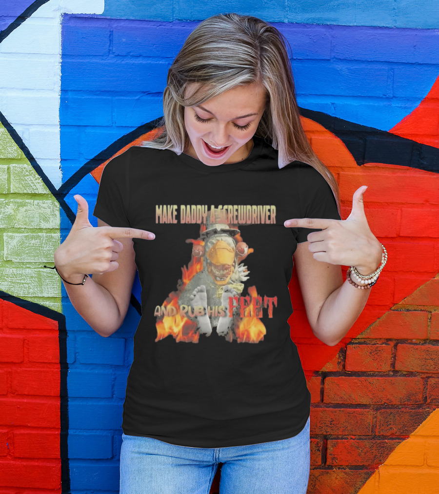 Dr Futterman Outlast Trials Make Daddy A Screwdriver And Rub His Feet Flaming Creature T-Shirt