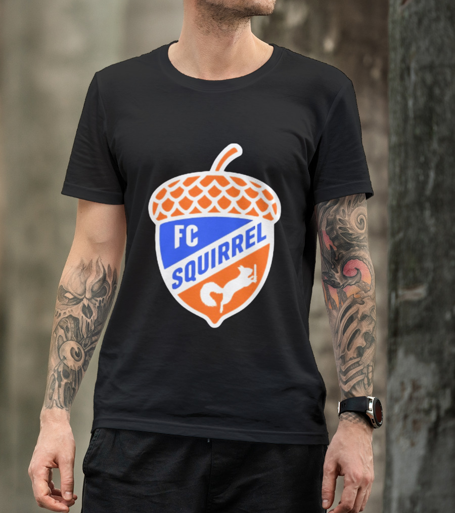 FC Squirrel Acorn Crest Cincinnati Soccer T-Shirt