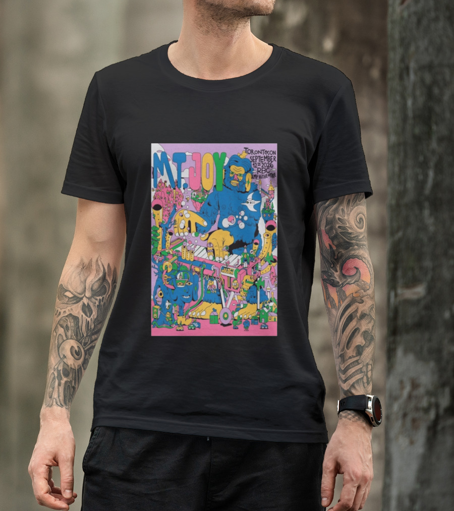 MT. Joy Toronto September 12 2026 RBC Amphitheatre Concert With Colorful Fantasy Creature T-Shirt