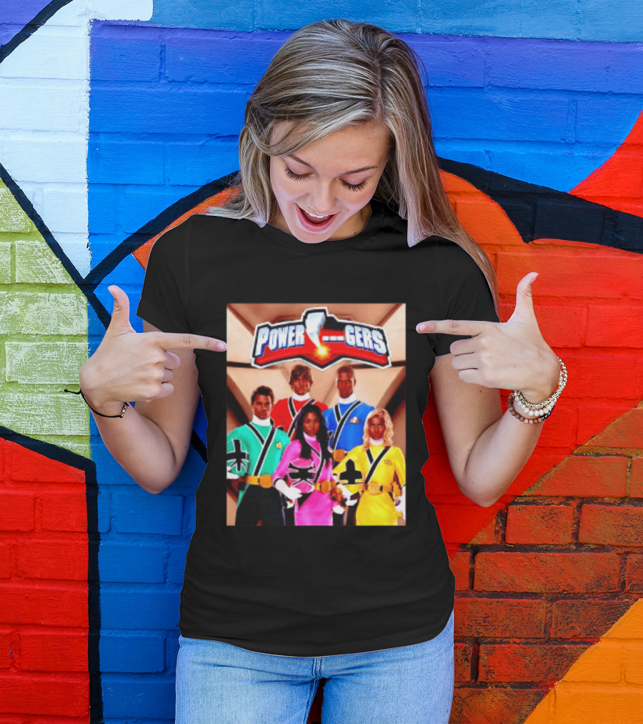 Power Rangers SPD Team Uniforms Super Sentai Action Figures T-Shirt