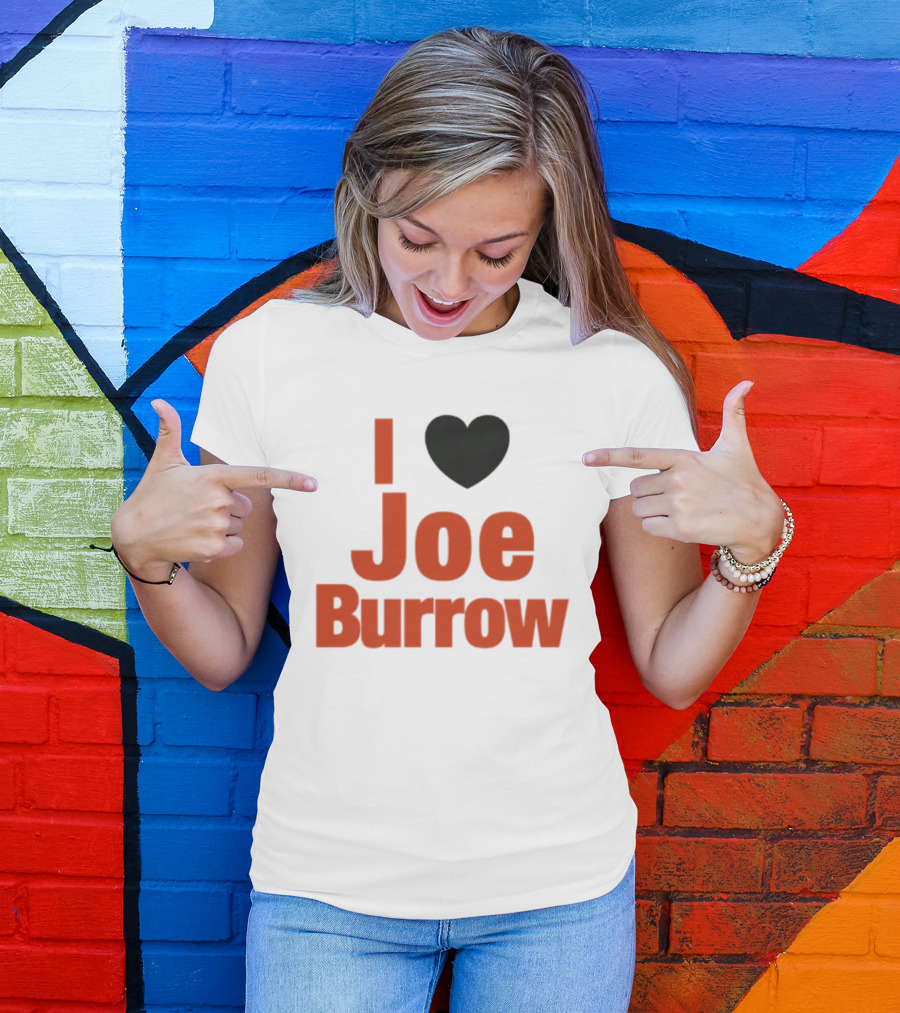 I Heart Joe Burrow Cincinnati Bengals 2026 Season T-Shirt