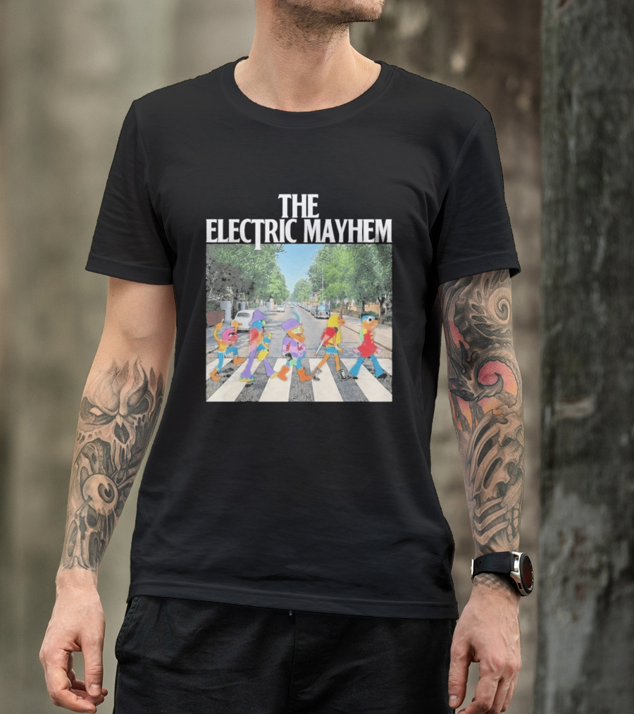 The Electric Mayhem Muppets Abbey Road Crossing Iconic Scene T-Shirt