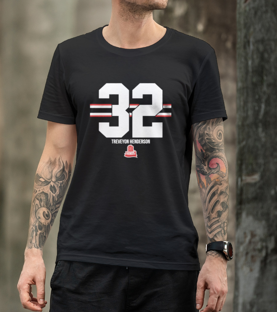 TreVeyon Henderson 32 Ohio State Buckeyes Legends T-Shirt