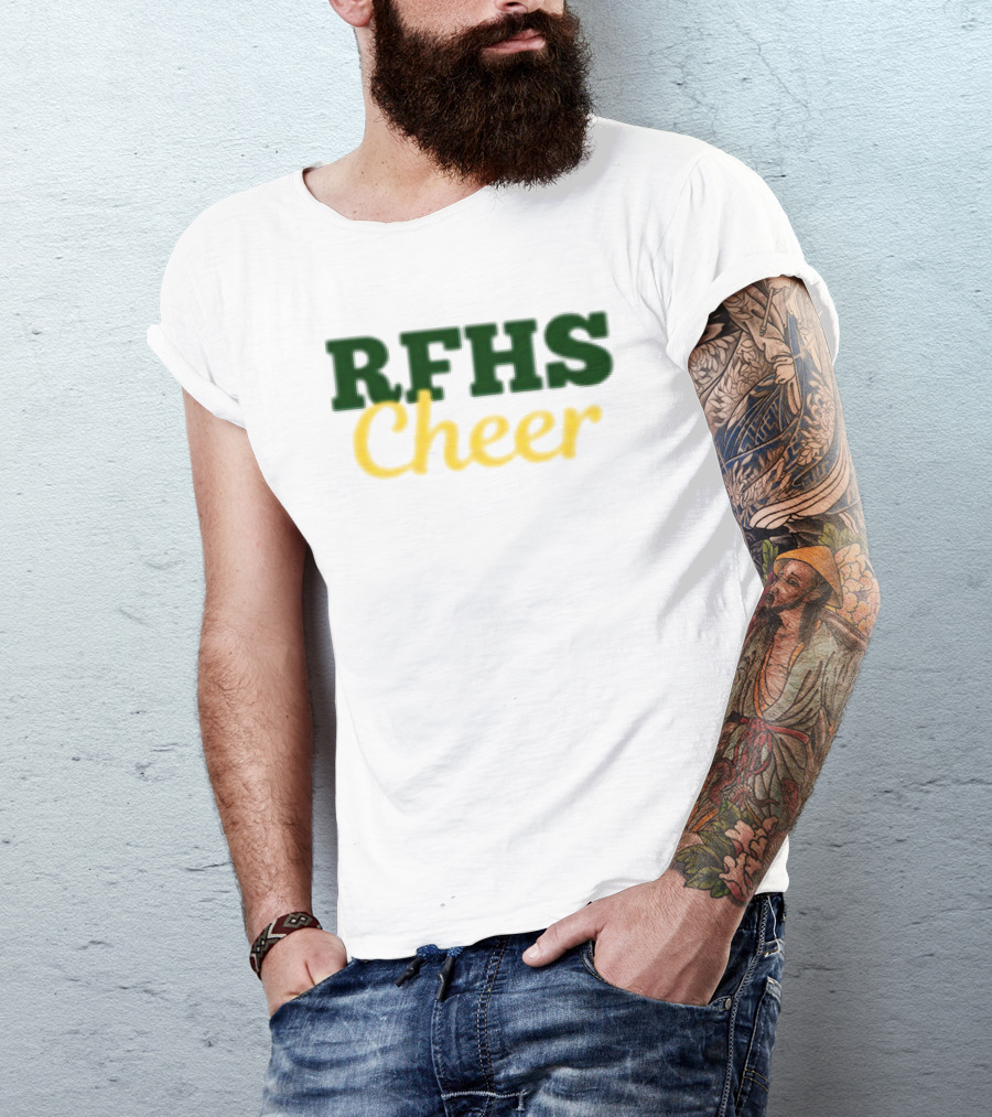 RFHS Cheer Roster Small Front White RF Store T-Shirt