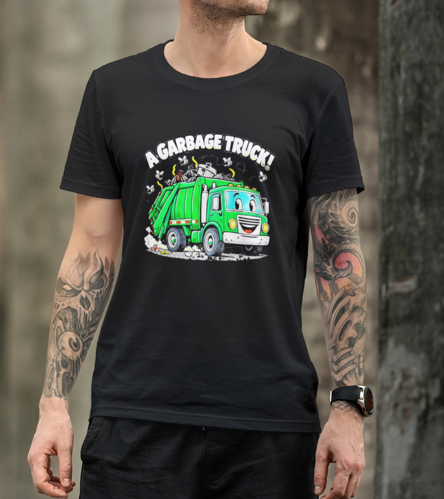 A Garbage Truck Cartoon Animation Fun T-Shirt