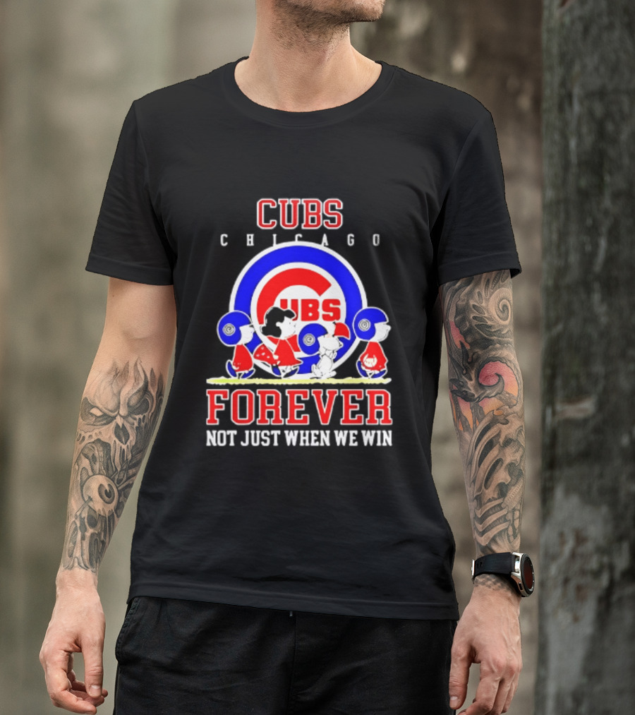 Chicago Cubs Peanuts Abbey Road Forever Not Just When We Win T-Shirt