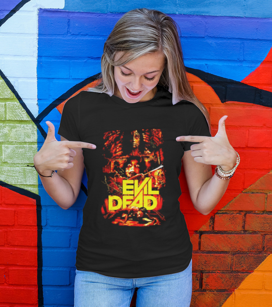 Evil Dead Classic Horror Movie Sam Raimi Iconic Cult T-Shirt