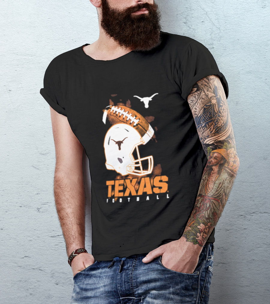 Texas Longhorns Football Helmet Glory NCAA Highlights T-Shirt