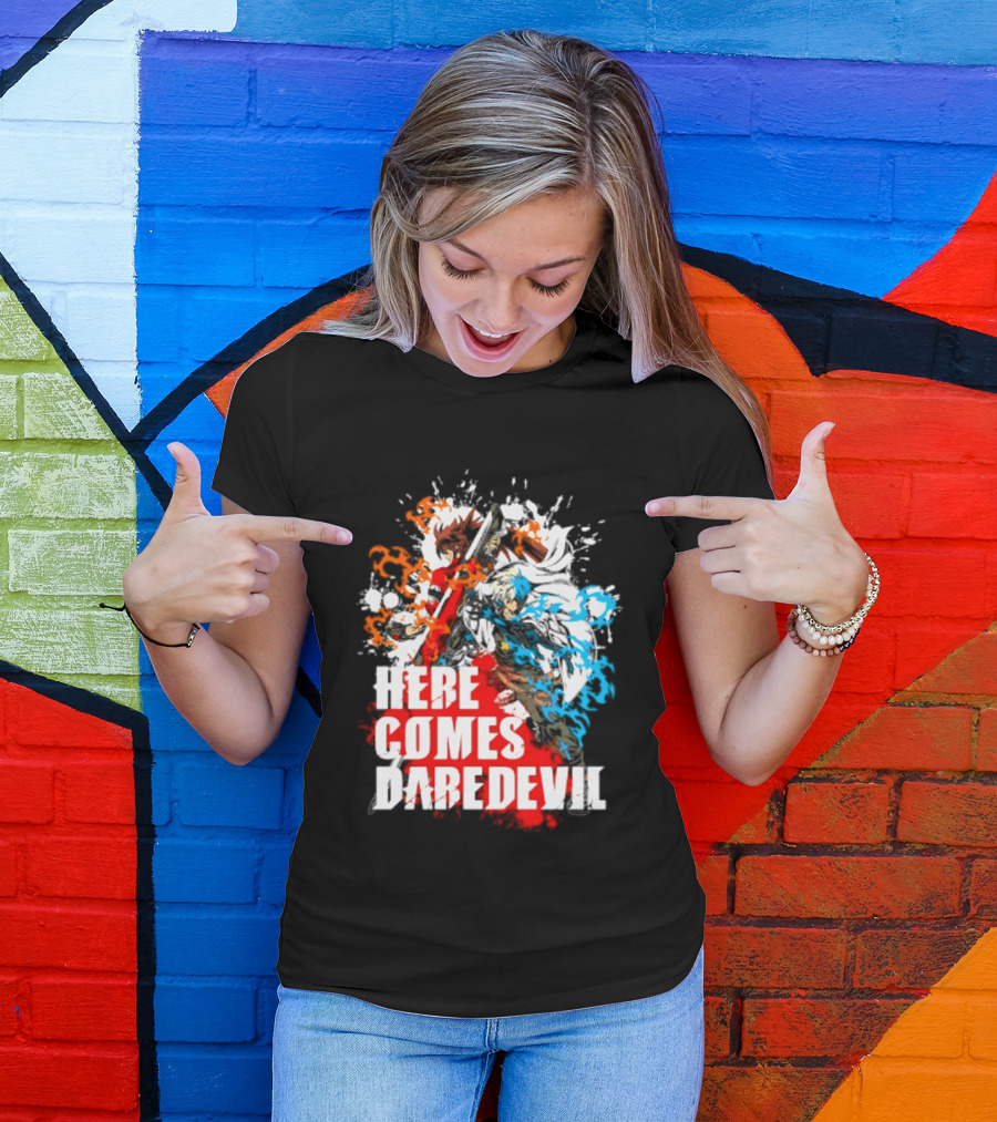 Here Comes Daredevil Guilty Sol Badguy Vibrant Splash T-Shirt