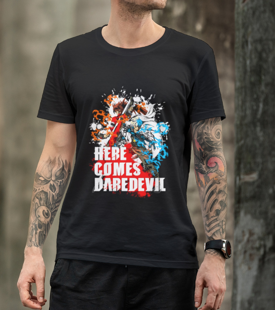Here Comes Daredevil Guilty Sol Badguy Vibrant Splash T-Shirt