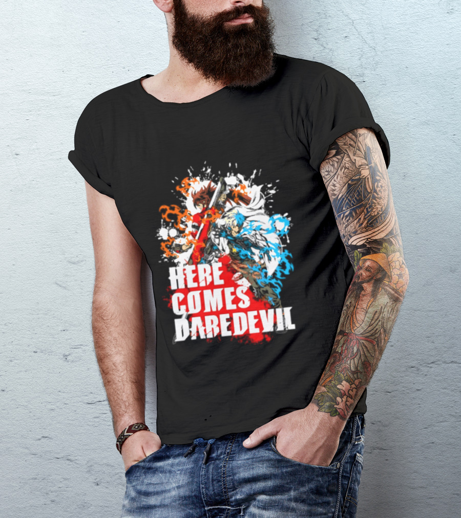 Here Comes Daredevil Guilty Sol Badguy Vibrant Splash T-Shirt