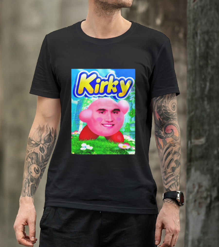 Kirky Charlie Kirk Kirby Meme T-Shirt