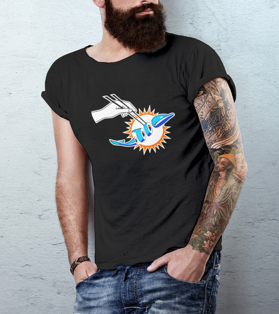 Maxx Crosby Las Vegas Raiders Sushi Miami Dolphin T-Shirt