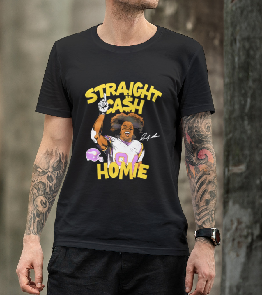 Minnesota Vikings Randy Moss Straight Cash Homie 84 T-Shirt