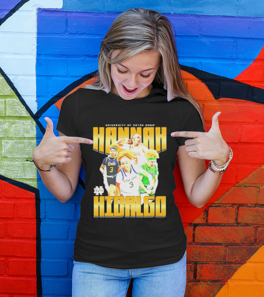 University Of Notre Dame Hannah Hidalgo Ncaa Women's Basketball T-Shirt