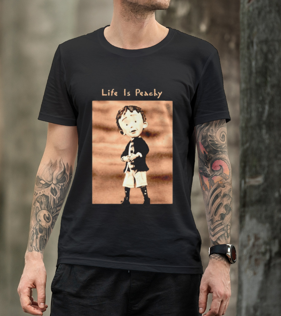 Life Is Peachy Korn Nu Metal Character Jonathan Davis T-Shirt