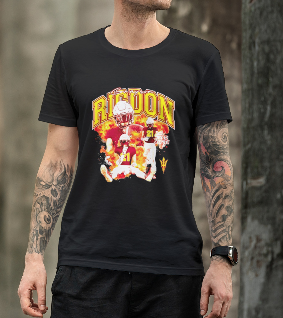 Grayson Rigdon 21 Arizona State Texas Tempe Football Player T-Shirt