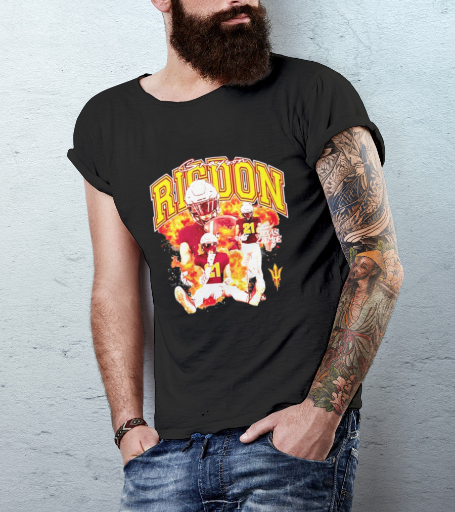 Grayson Rigdon 21 Arizona State Texas Tempe Football Player T-Shirt