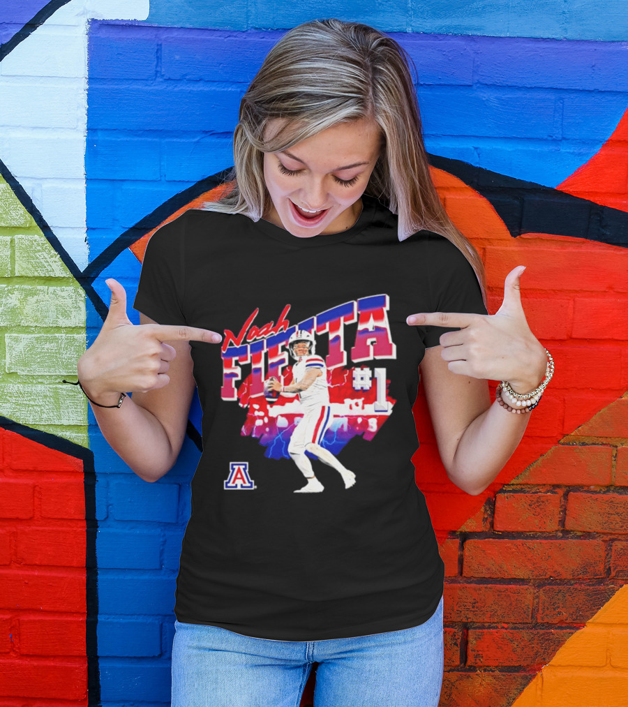 Noah Fifita Arizona Wildcats Number 1 Football Player T-Shirt