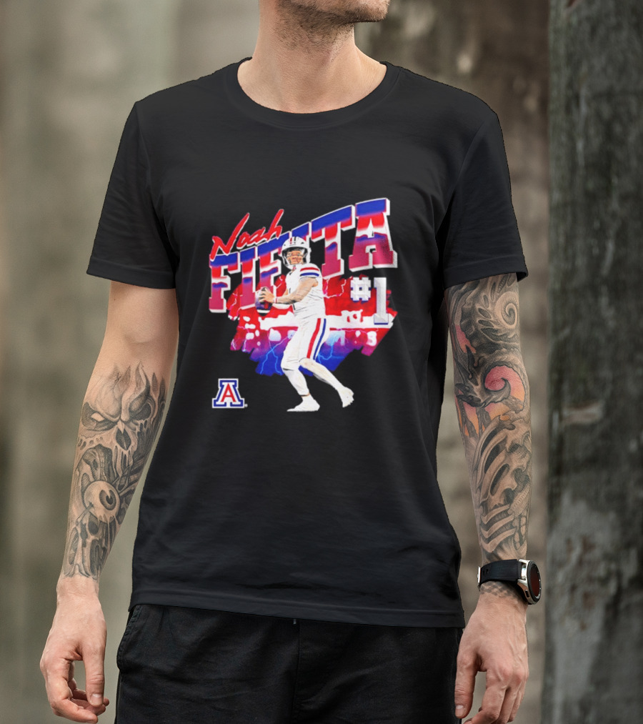 Noah Fifita Arizona Wildcats Number 1 Football Player T-Shirt