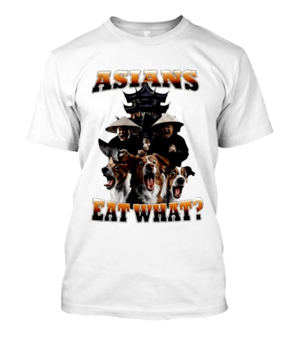 Asians Eat What Pagoda And Dogs Offensive Meme T-Shirt