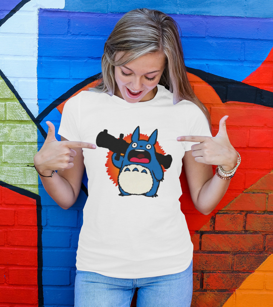 Chu Totoro My Neighbor Totoro Grenade Launcher Anime T-Shirt