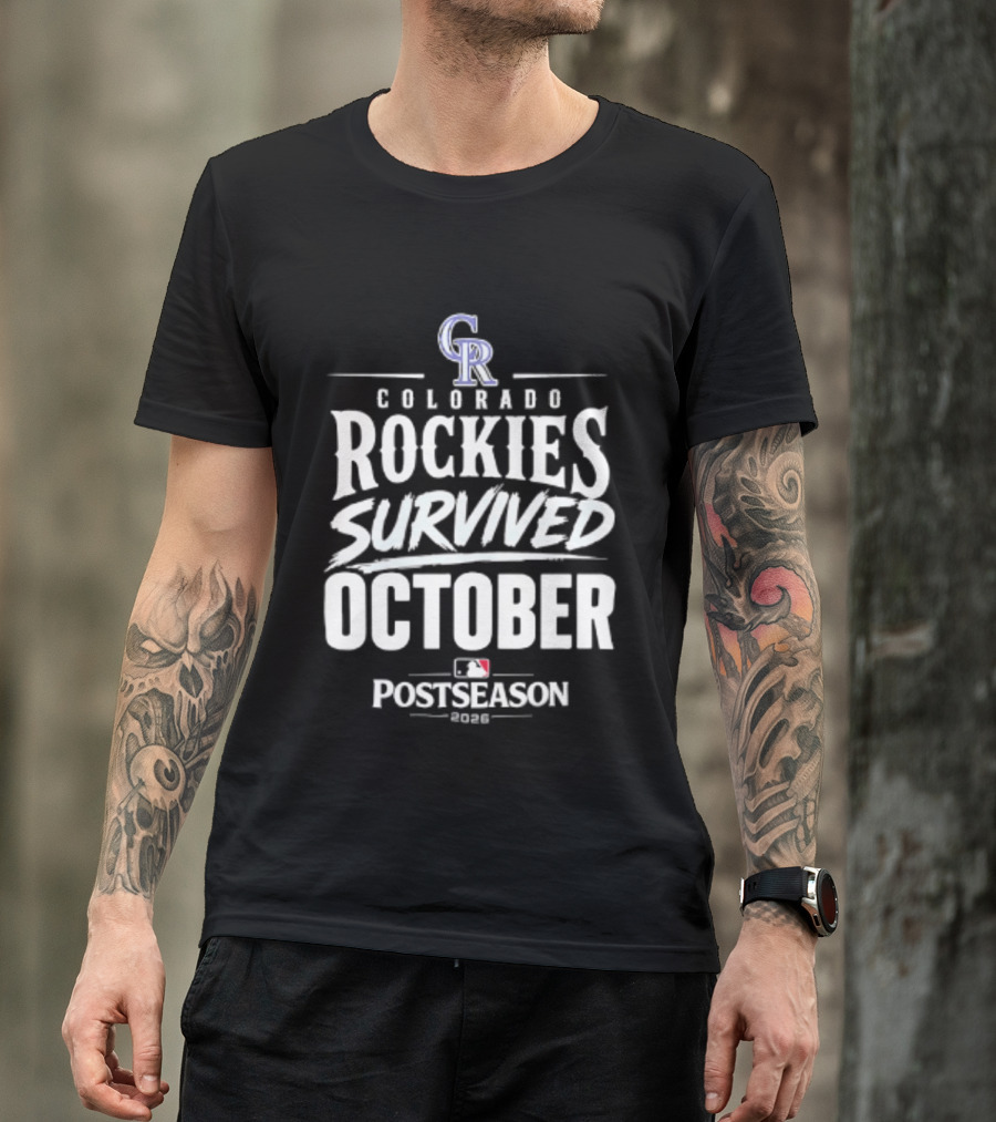 Colorado Rockies Survived October Postseason 2026 MLB T-Shirt