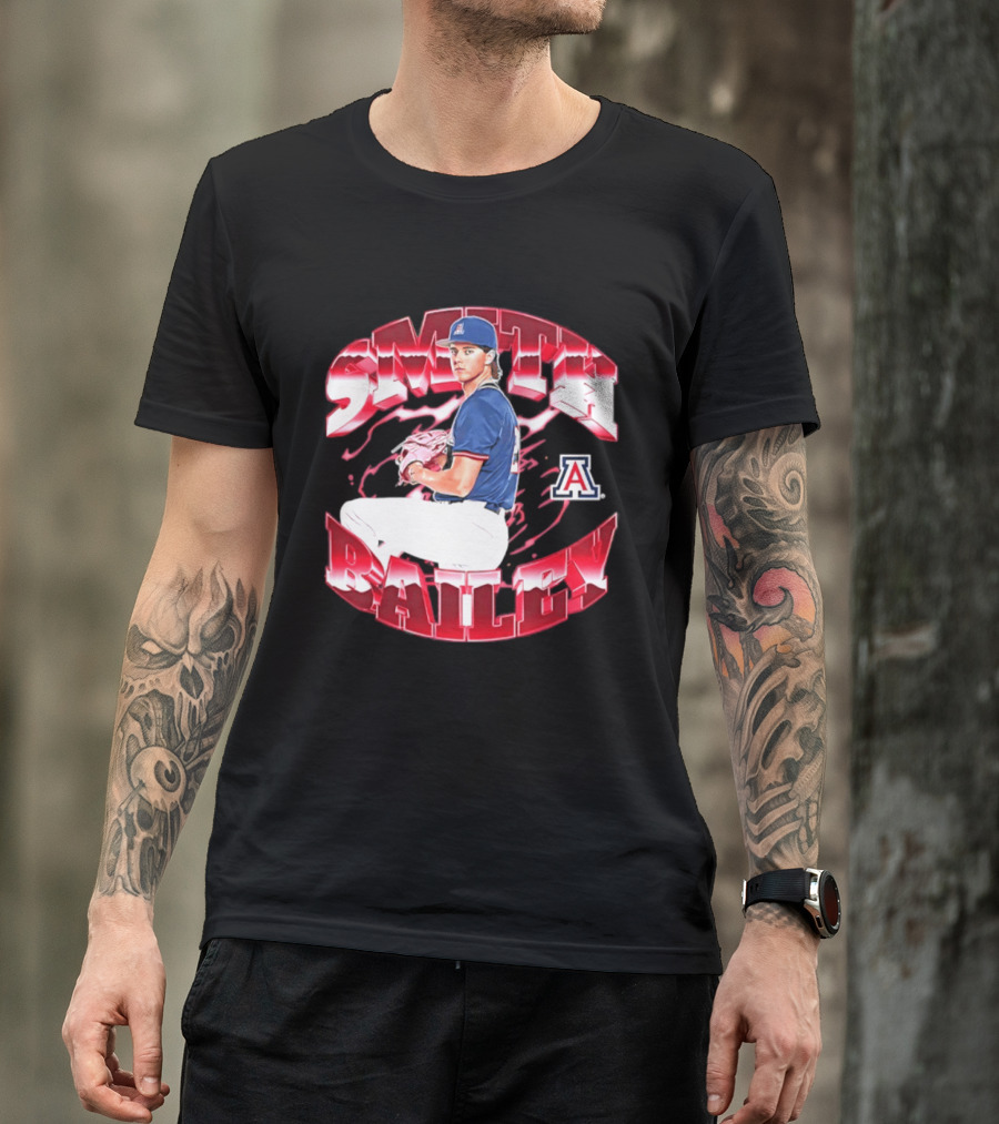 Smith Bailey 2 Arizona Wildcats NCAA Baseball T-Shirt