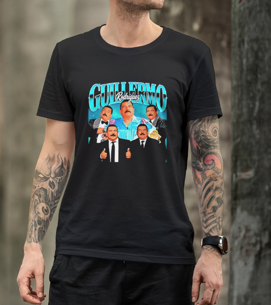 Guillermo Rodriguez 90s Collage Nostalgic Humor Thumbs Up T-Shirt
