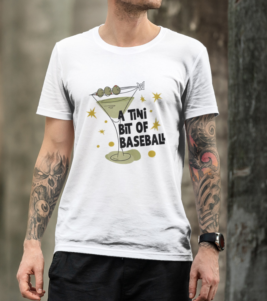 WooSox 2026 A Tini Bit Of Baseball Martini Olives Stars T-Shirt