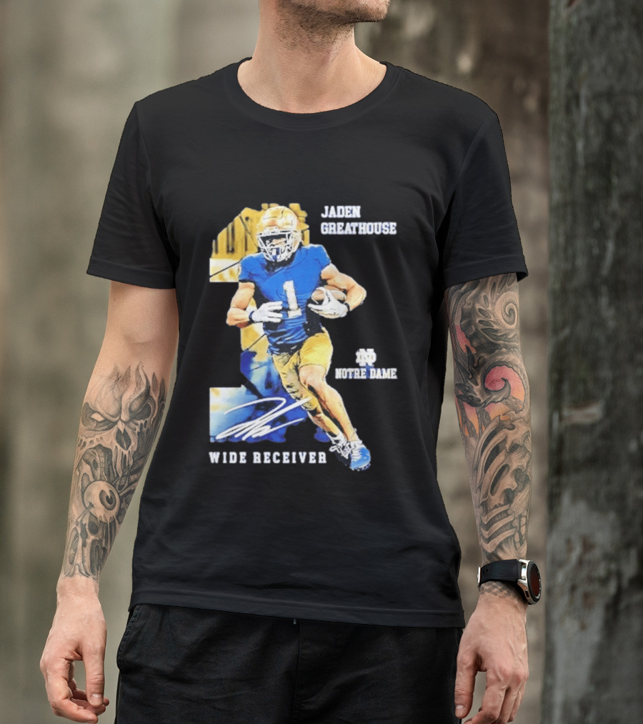 Jaden Greathouse 1 Notre Dame Wide Receiver Football Player T-Shirt