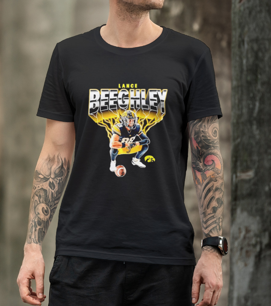 Lance Beeghley Iowa Hawkeyes Football Player Dynamic Sports T-Shirt