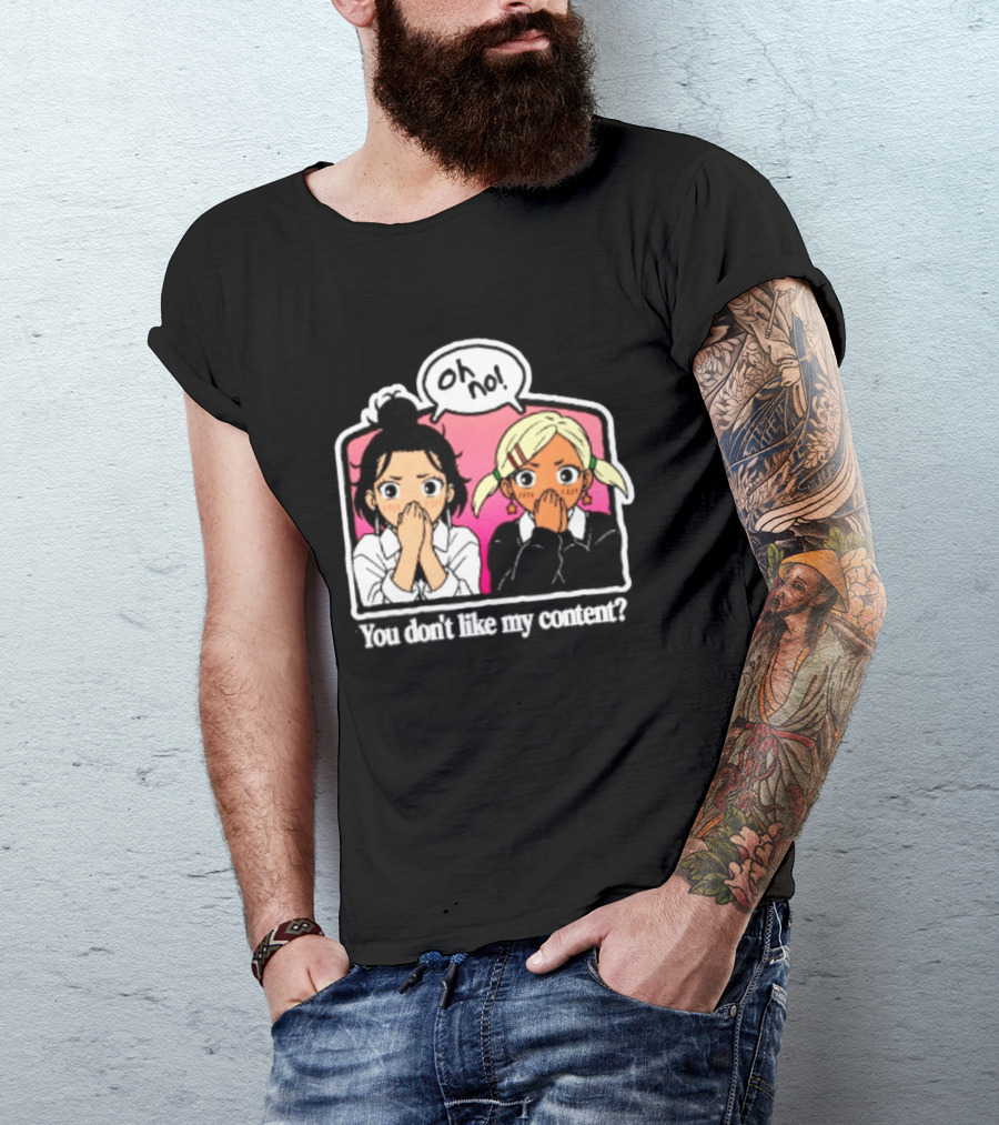 Oh No Muko And Miko Dandadan You Don't Like My Content Anime T-Shirt