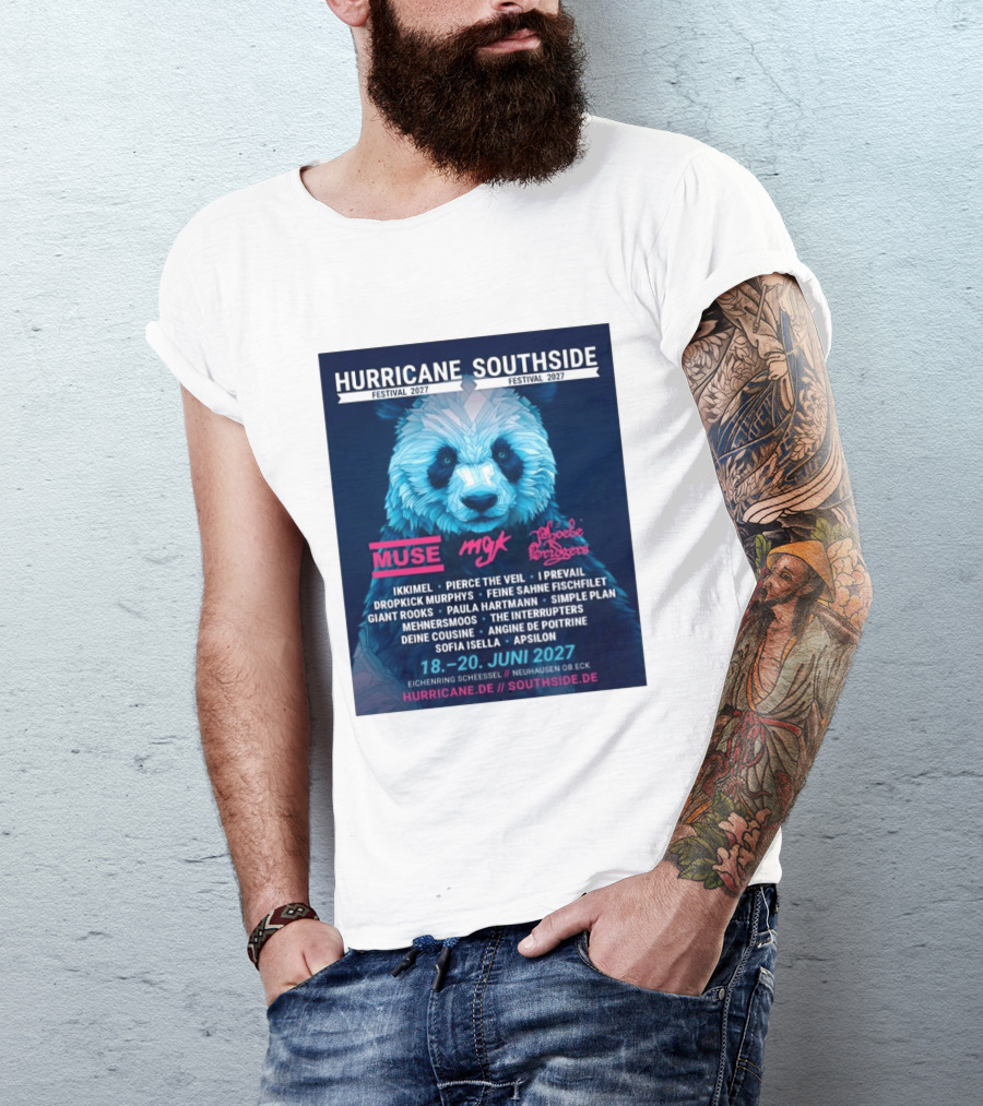 Hurricane Southside Festival 2027 Muse MGK Phoebe Bridgers Ikkimel June 18 20 Eichenring Scheessel Neuhause Ob Eck T-Shirt