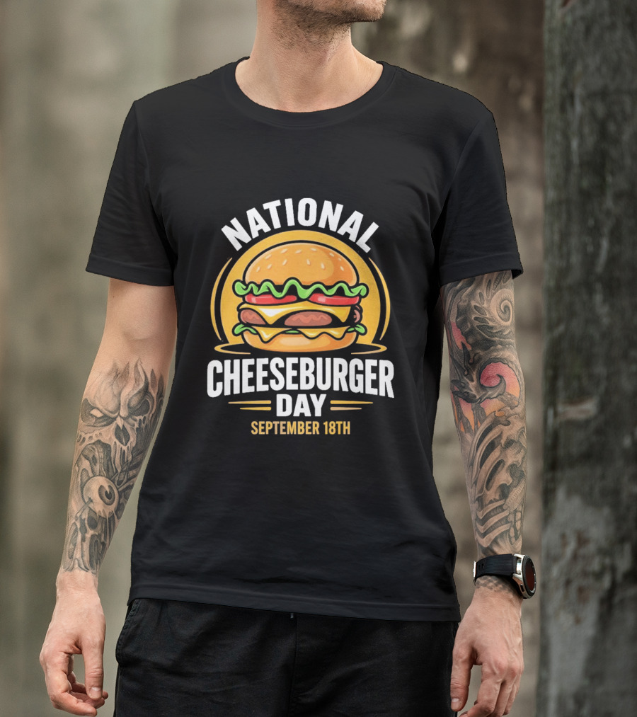 National Cheeseburger Day September 18th Celebration 2026 T-Shirt