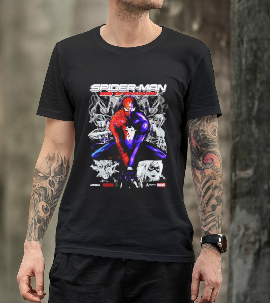 Spider Man Web Of Shadows Marvel Shaba Game T-Shirt