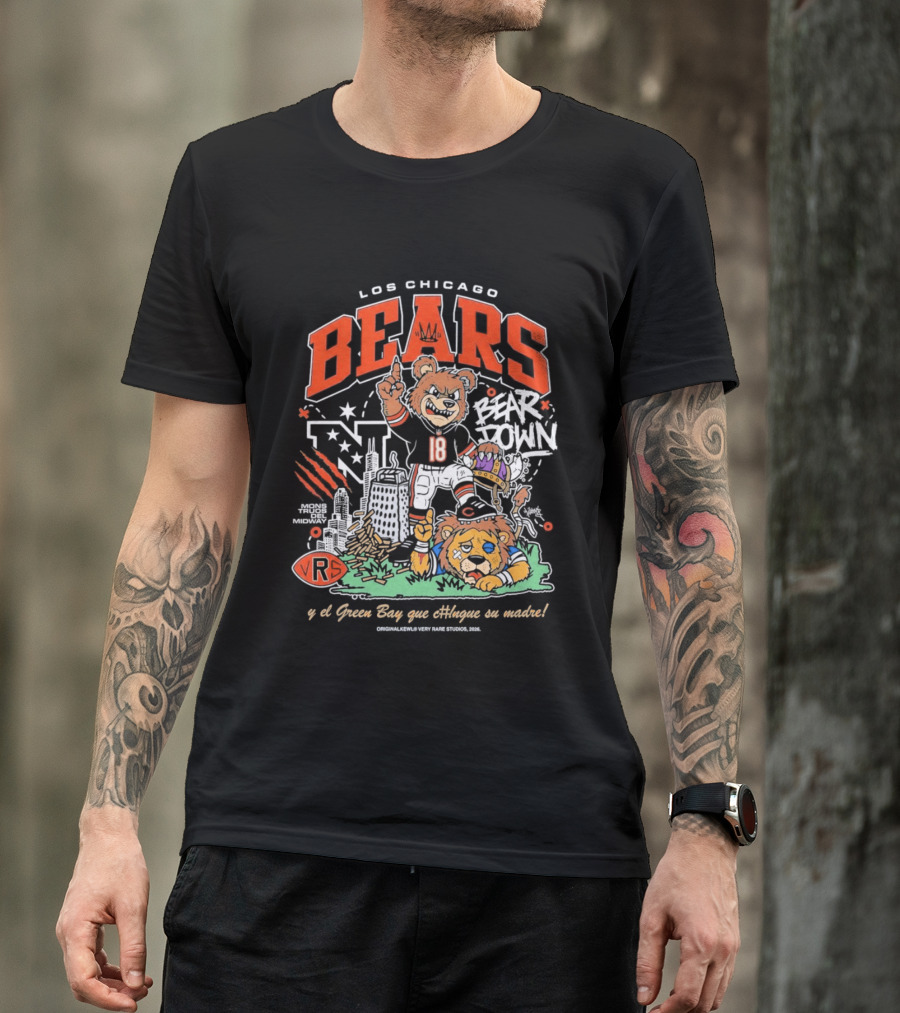 Los Chicago Bears Bear Down Bootleg Diss T-Shirt