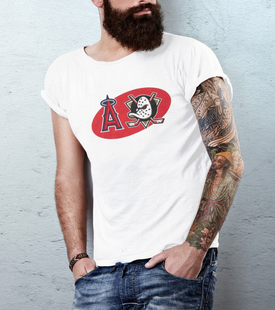 Los Angeles Angels Anaheim Ducks Collaboration Event T-Shirt
