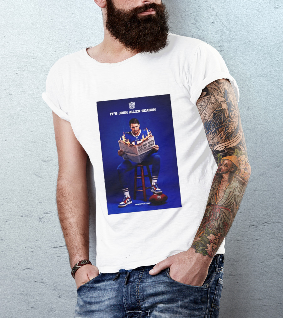 Josh Allen Season Buffalo Bills MVP 9 TDs NFL Football T-Shirt
