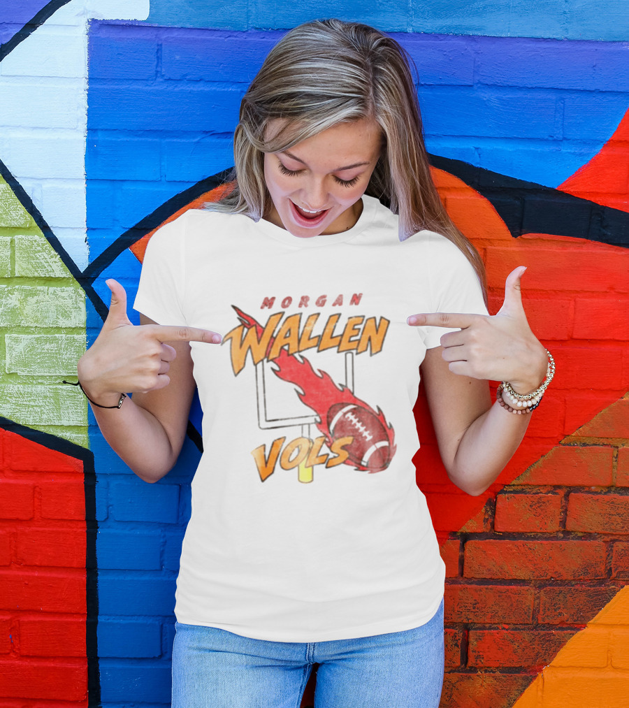 Morgan Wallen Vols Football Flame T-Shirt
